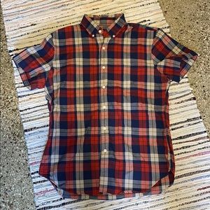J. Crew short sleeve plaid